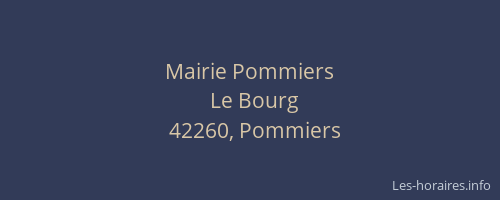 Mairie Pommiers