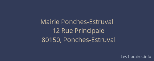 Mairie Ponches-Estruval