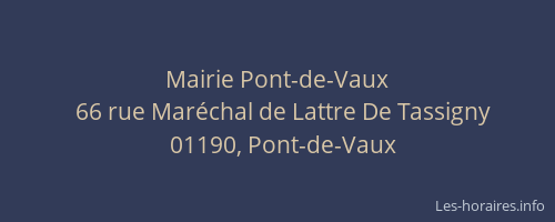Mairie Pont-de-Vaux