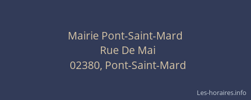 Mairie Pont-Saint-Mard