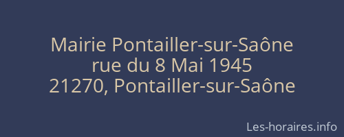 Mairie Pontailler-sur-Saône