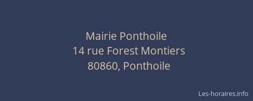 Mairie Ponthoile