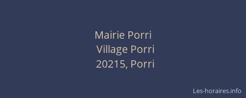 Mairie Porri
