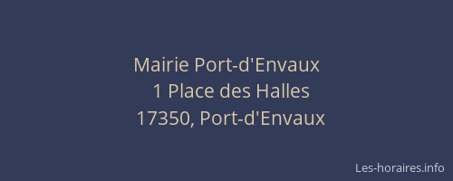Mairie Port-d'Envaux
