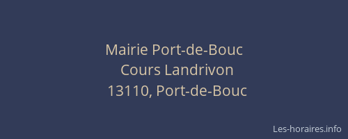 Mairie Port-de-Bouc