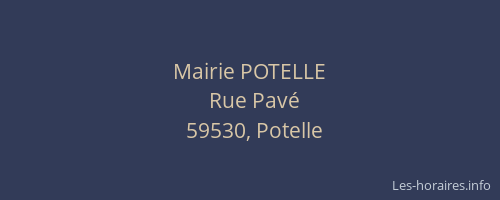Mairie POTELLE