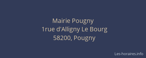 Mairie Pougny