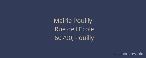 Mairie Pouilly