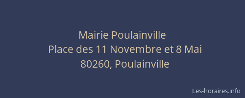 Mairie Poulainville