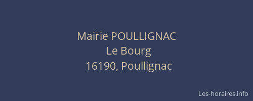 Mairie POULLIGNAC