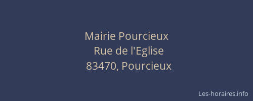 Mairie Pourcieux
