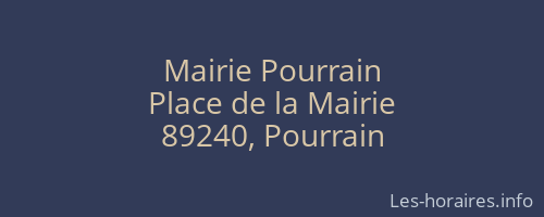 Mairie Pourrain