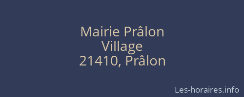 Mairie Prâlon