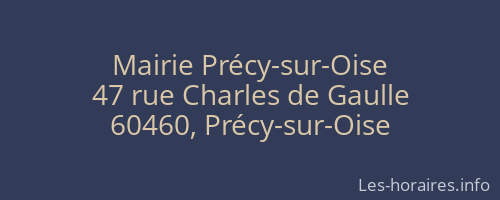 Mairie Précy-sur-Oise