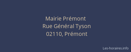 Mairie Prémont