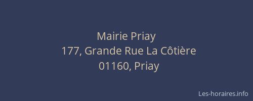 Mairie Priay
