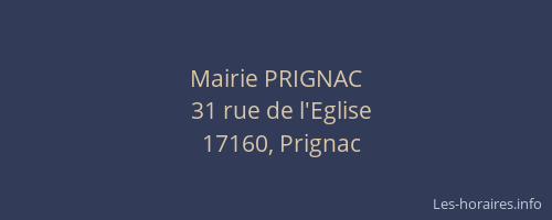 Mairie PRIGNAC