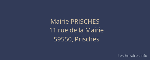 Mairie PRISCHES
