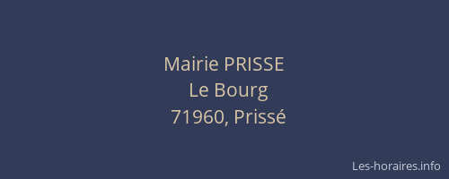 Mairie PRISSE