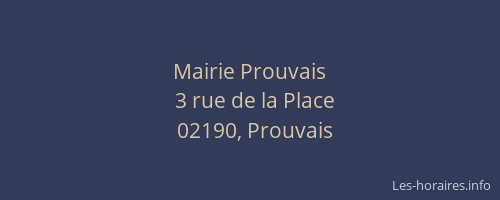 Mairie Prouvais