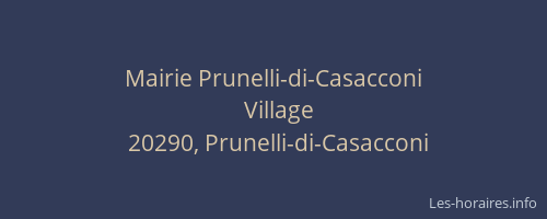 Mairie Prunelli-di-Casacconi