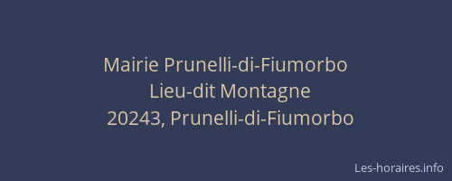 Mairie Prunelli-di-Fiumorbo