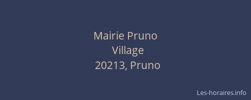 Mairie Pruno