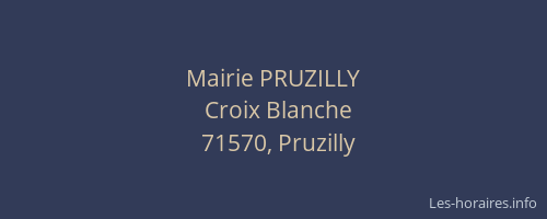 Mairie PRUZILLY