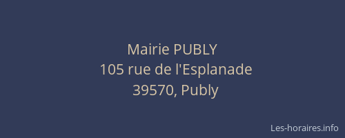 Mairie PUBLY