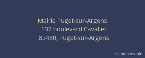 Mairie Puget-sur-Argens