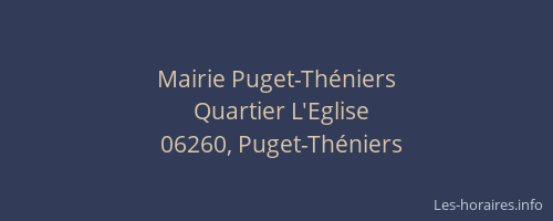 Mairie Puget-Théniers