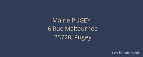 Mairie PUGEY