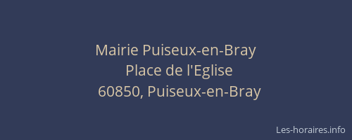 Mairie Puiseux-en-Bray