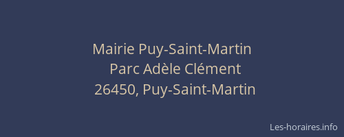 Mairie Puy-Saint-Martin