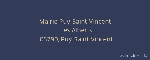 Mairie Puy-Saint-Vincent