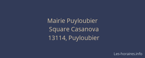 Mairie Puyloubier