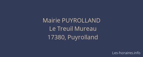 Mairie PUYROLLAND