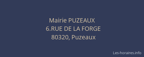 Mairie PUZEAUX