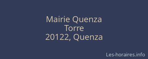 Mairie Quenza