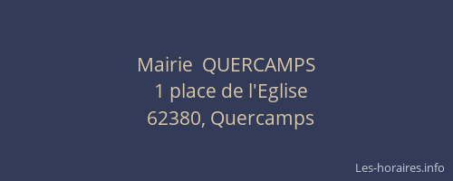 Mairie  QUERCAMPS