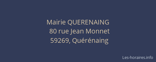 Mairie QUERENAING
