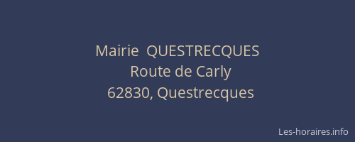 Mairie  QUESTRECQUES