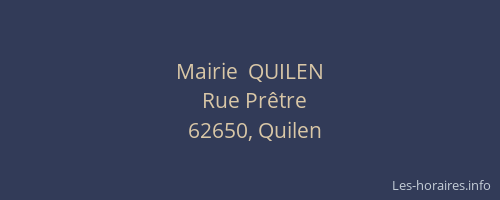 Mairie  QUILEN
