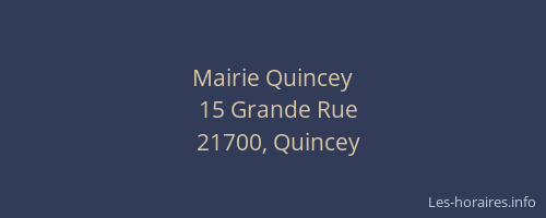 Mairie Quincey