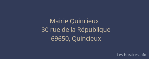 Mairie Quincieux