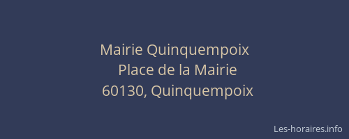 Mairie Quinquempoix