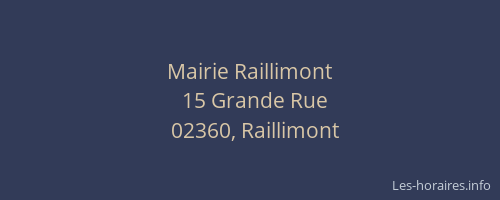 Mairie Raillimont