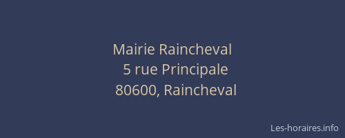 Mairie Raincheval