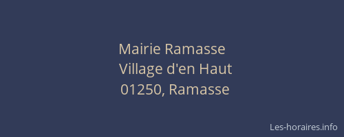 Mairie Ramasse