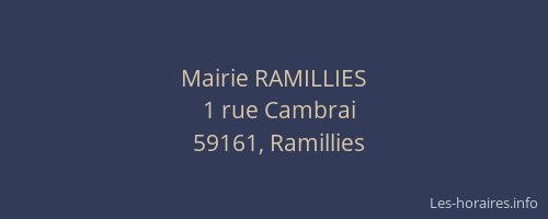 Mairie RAMILLIES
